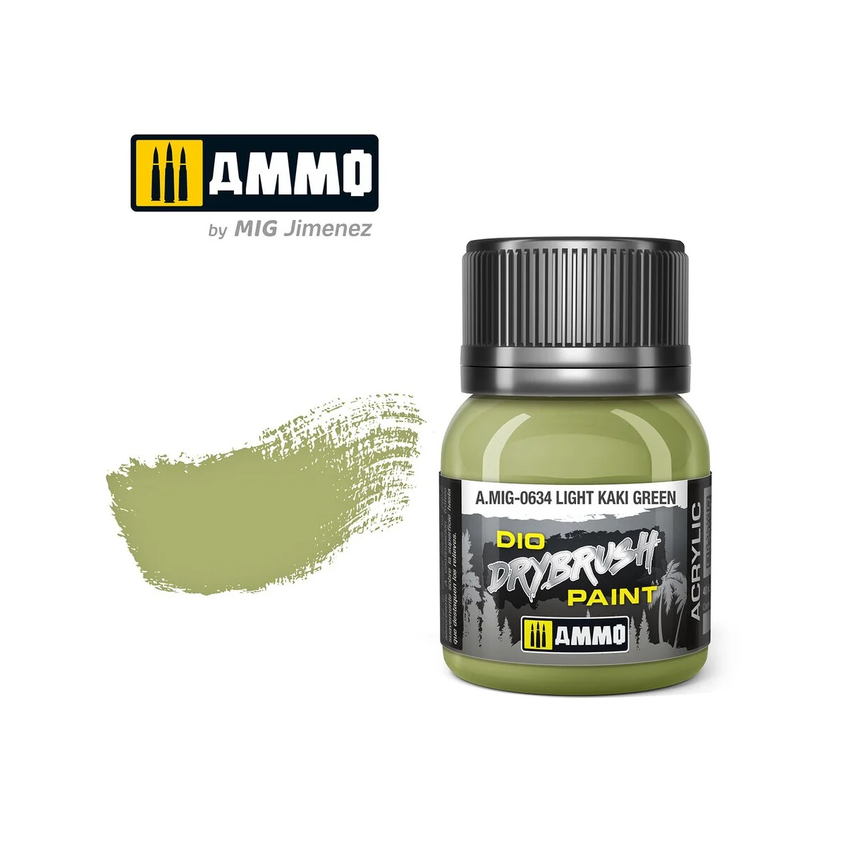 DRYBRUSH Light Khaki Green - AMMO by MIG Jimenez A.MIG-0634