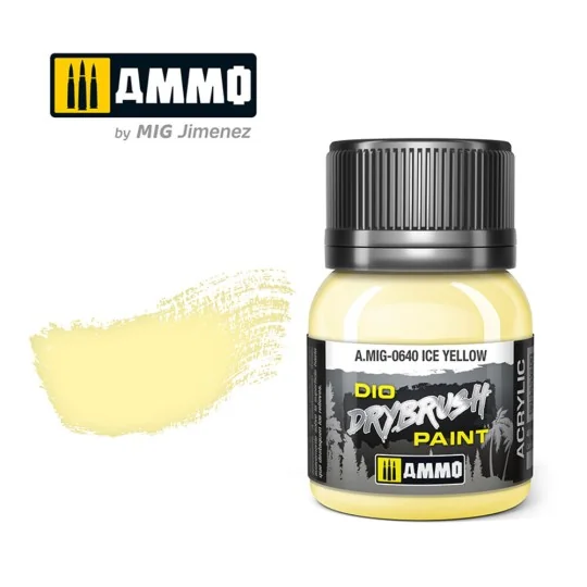 DRYBRUSH Ice Yellow - AMMO by MIG Jimenez A.MIG-0640