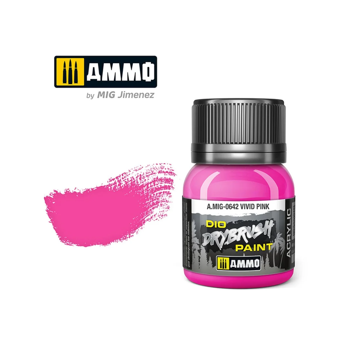 DRYBRUSH Vivid Pink - AMMO by MIG Jimenez A.MIG-0642