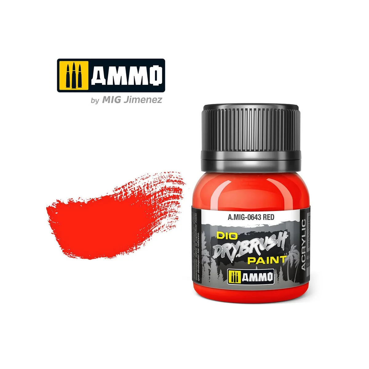 DRYBRUSH Red - AMMO by MIG Jimenez A.MIG-0643 DRYBRUSH Red - AMMO by MIG Jimenez A.MIG-0643