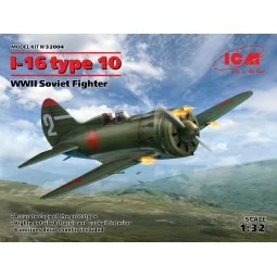 I-16 type 10, WWII Soviet Fighter, 1/32 - ICM 32004