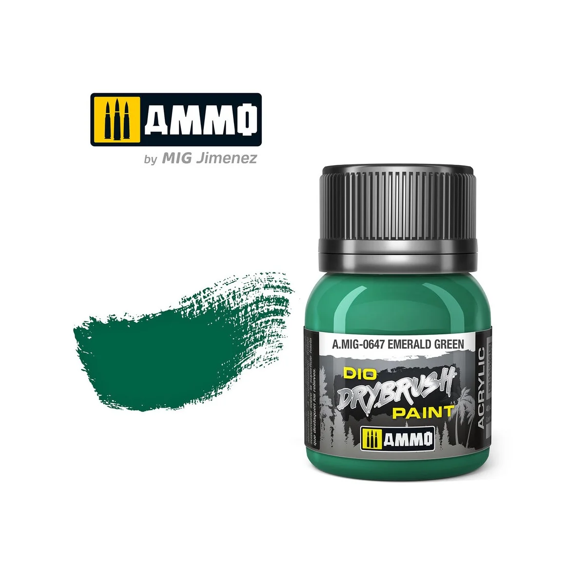 DRYBRUSH Emerald Green - AMMO by MIG Jimenez A.MIG-0647