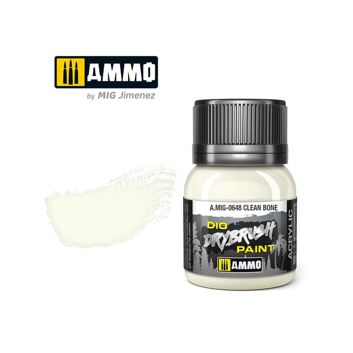 DRYBRUSH Clean Bone - AMMO by MIG Jimenez A.MIG-0648 DRYBRUSH Clean Bone - AMMO by MIG Jimenez A.MIG-0648