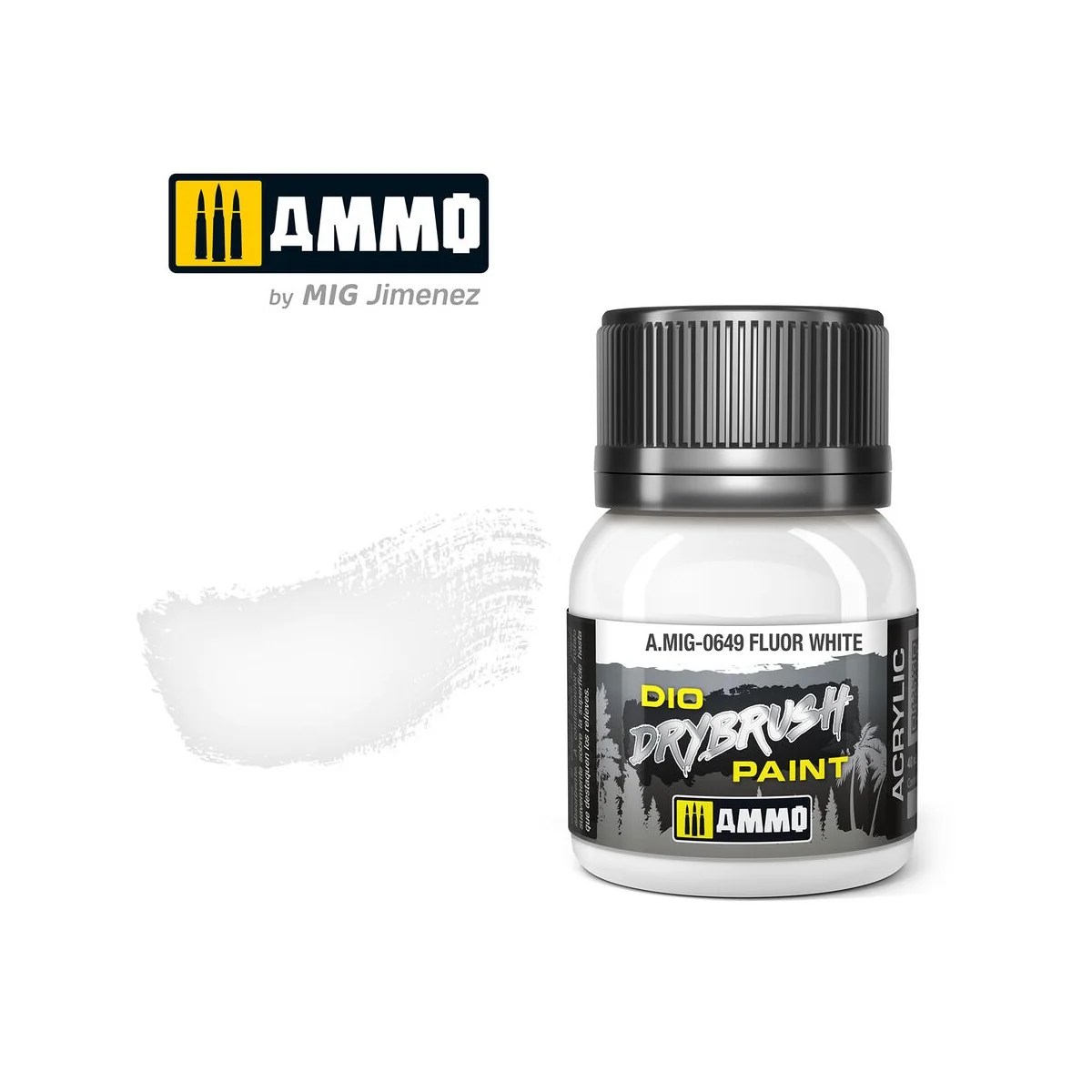 DRYBRUSH Fluor White - AMMO by MIG Jimenez A.MIG-0649 DRYBRUSH Fluor White - AMMO by MIG Jimenez A.MIG-0649