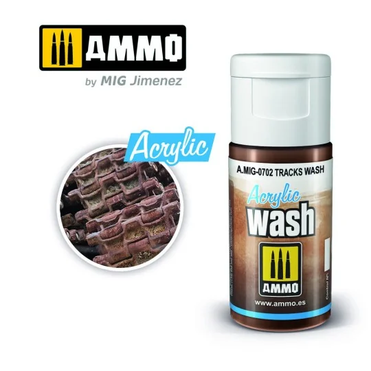 ACRYLIC WASH Tracks Wash - AMMO by MIG Jimenez A.MIG-0702