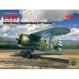 I-153, WWII China Guomindang AF Fighter, 1/48 - ICM 48099
