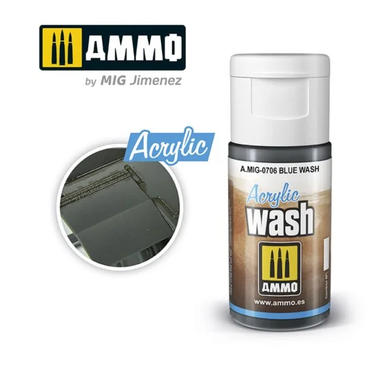 ACRYLIC WASH Blue Wash - AMMO by MIG Jimenez A.MIG-0706