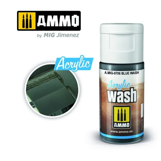 ACRYLIC WASH Blue Wash - AMMO by MIG Jimenez A.MIG-0706