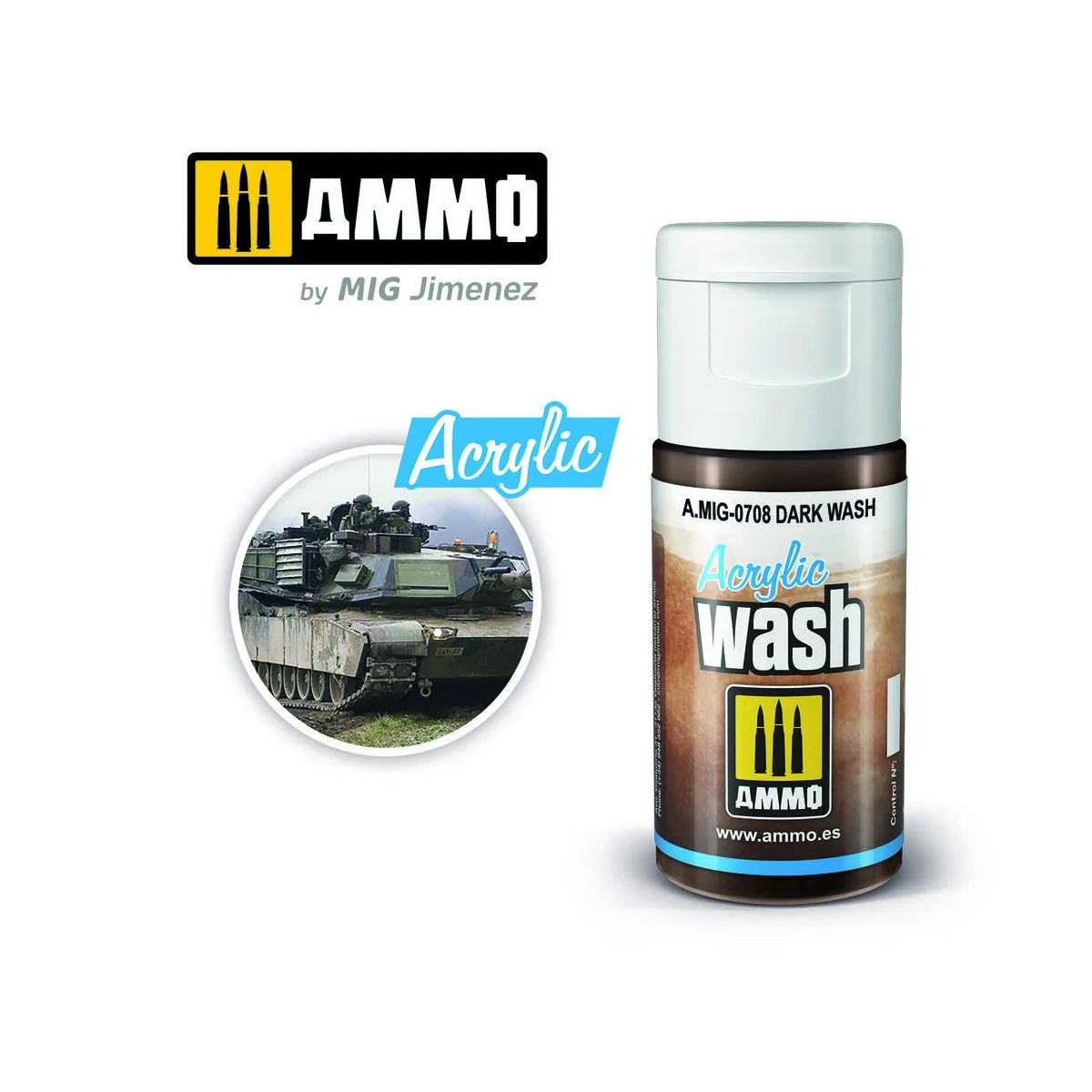 ACRYLIC WASH Dark Wash - AMMO by MIG Jimenez A.MIG-0708