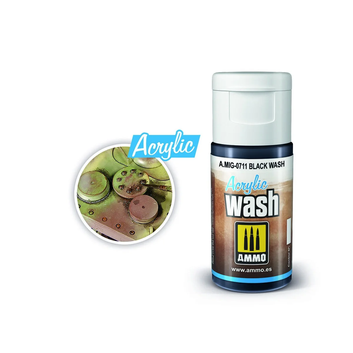 ACRYLIC WASH Black Wash - AMMO by MIG Jimenez A.MIG-0711