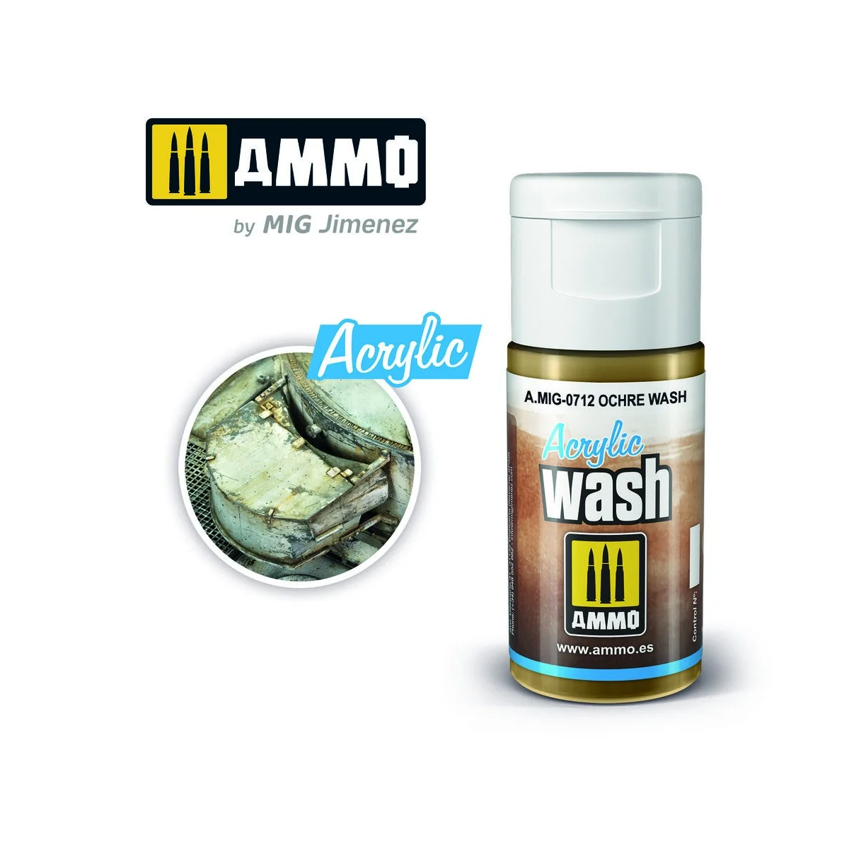 ACRYLIC WASH Ochre Wash - AMMO by MIG Jimenez A.MIG-0712