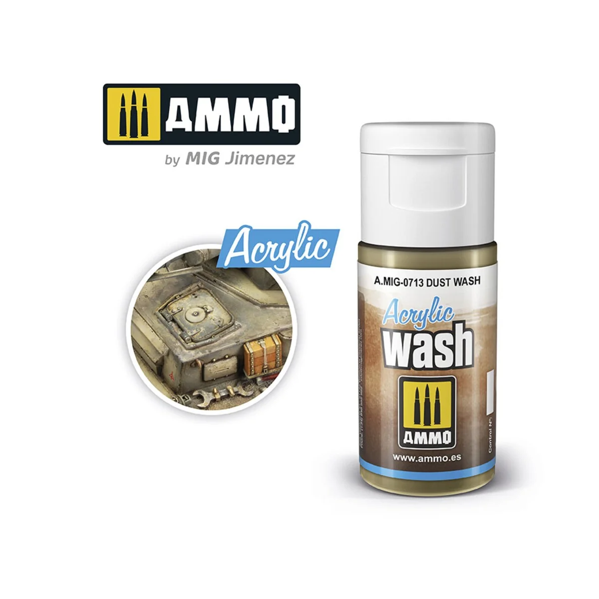 ACRYLIC WASH Dust Wash - AMMO by MIG Jimenez A.MIG-0713