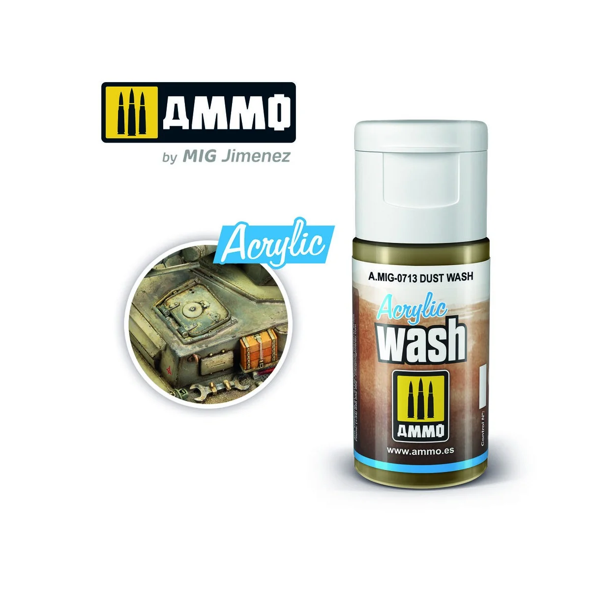 ACRYLIC WASH Dust Wash - AMMO by MIG Jimenez A.MIG-0713