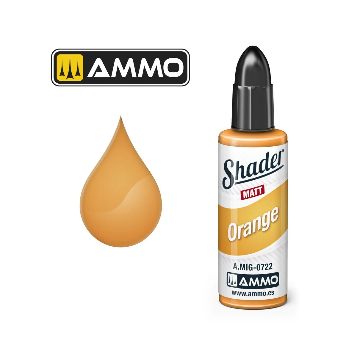 MATT SHADER Orange - AMMO by MIG Jimenez A.MIG-0722