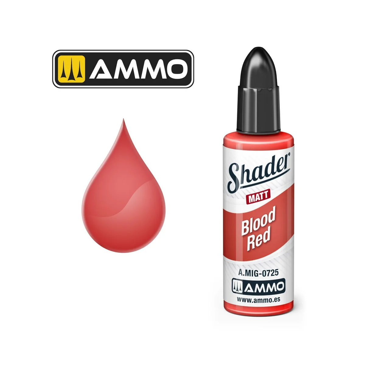 MATT SHADER Blood Red - AMMO by MIG Jimenez A.MIG-0725