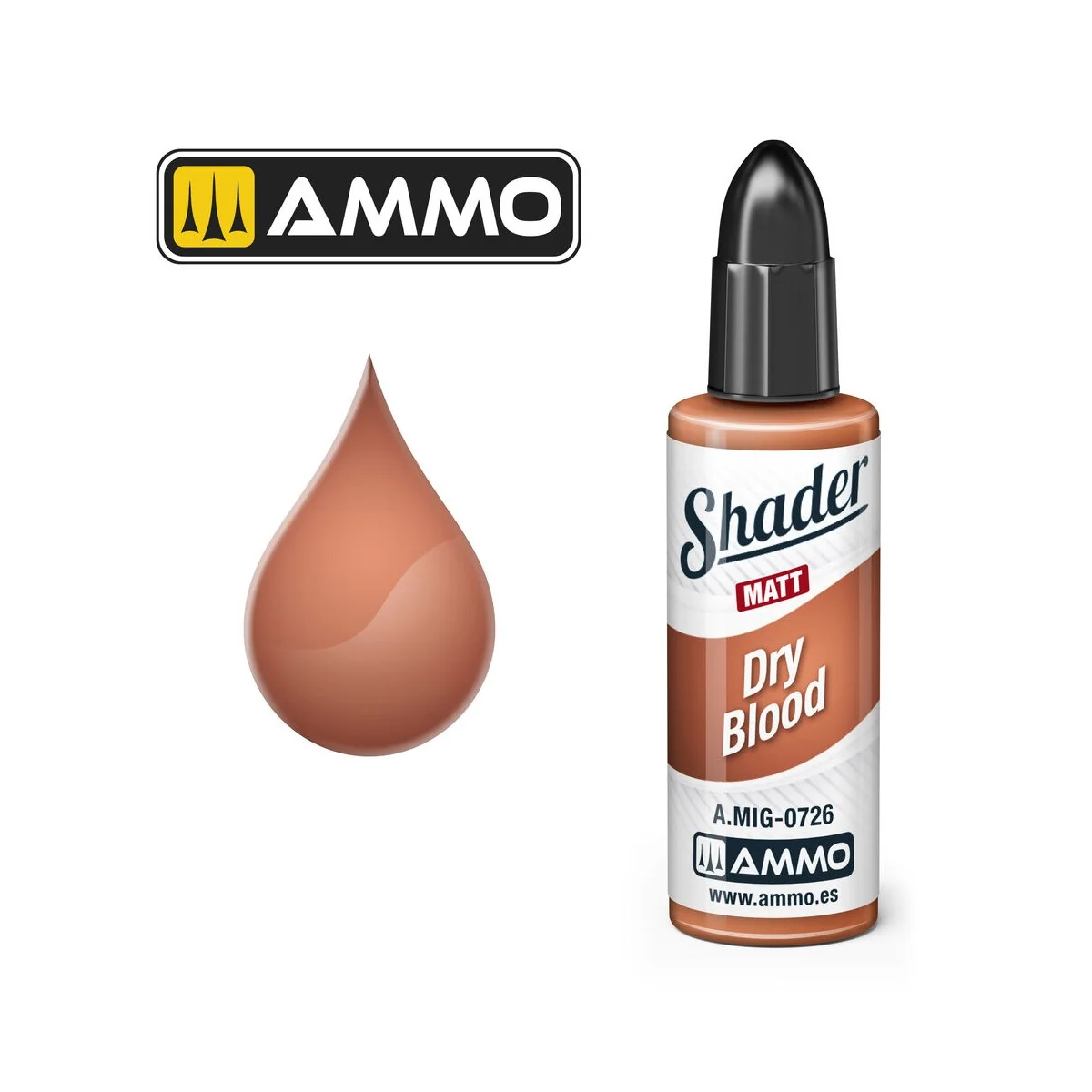 MATT SHADER Dry Blood - AMMO by MIG Jimenez A.MIG-0726