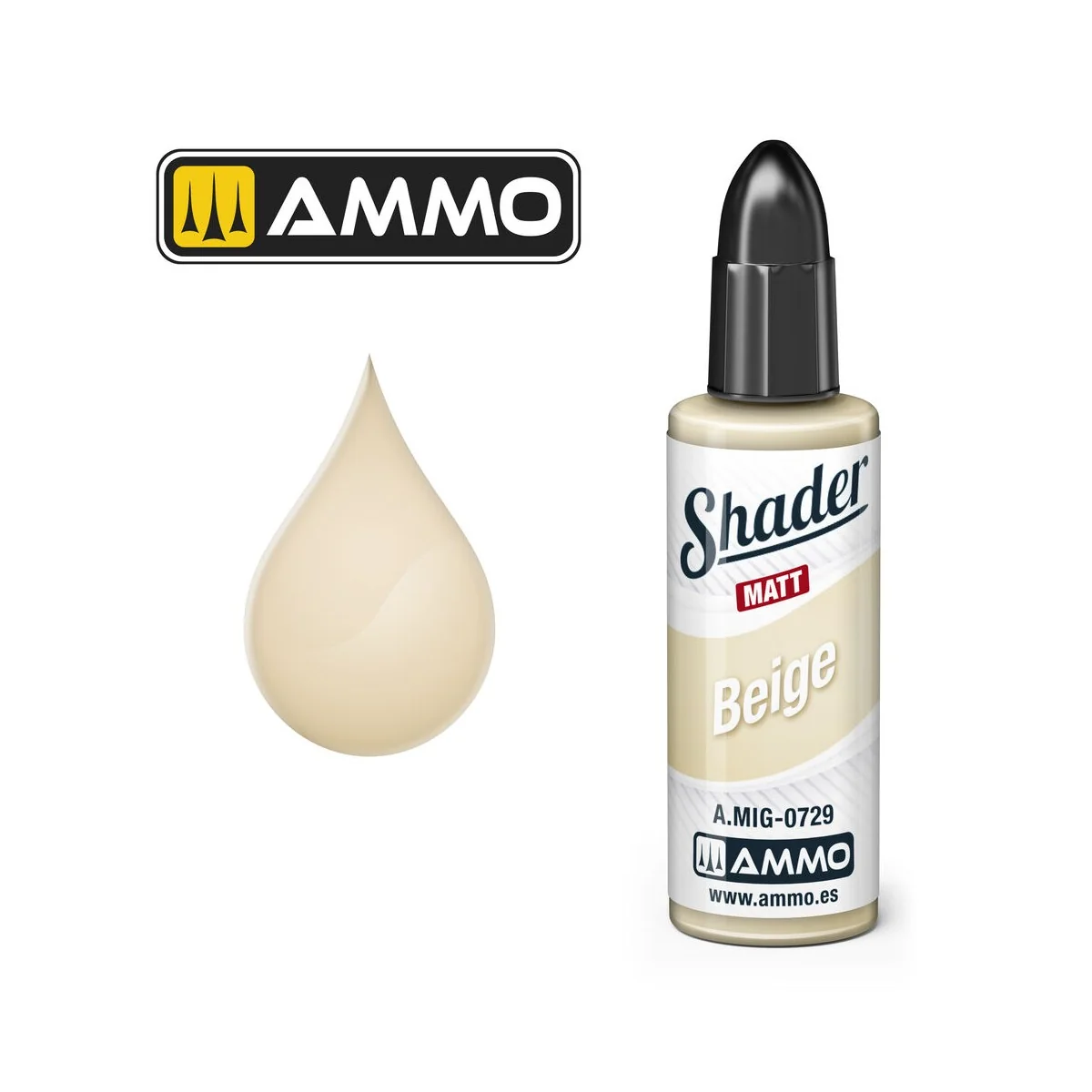 MATT SHADER Beige - AMMO by MIG Jimenez A.MIG-0729 MATT SHADER Beige - AMMO by MIG Jimenez A.MIG-0729