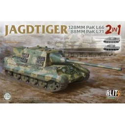 JAGDTIGER (2in1) 128MM Pak L66, 88MM Pak L71, 1/35 - Takom TAK8008