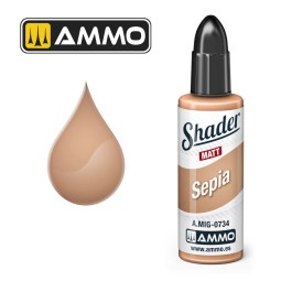 MATT SHADER Sepia - AMMO by MIG Jimenez A.MIG-0734