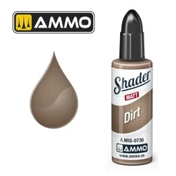 MATT SHADER Dirt - AMMO by MIG Jimenez A.MIG-0736