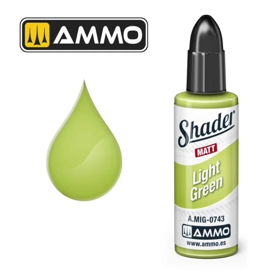 MATT SHADER Light Green - AMMO by MIG Jimenez A.MIG-0743