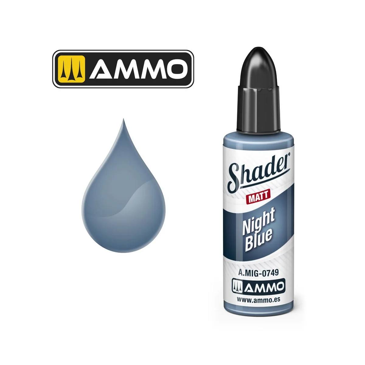 MATT SHADER Night Blue - AMMO by MIG Jimenez A.MIG-0749