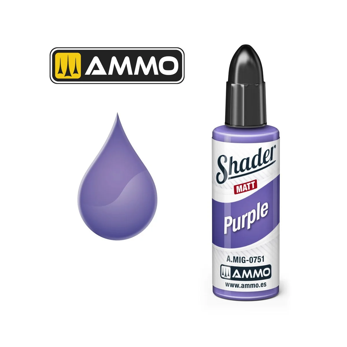 MATT SHADER Purple - AMMO by MIG Jimenez A.MIG-0751
