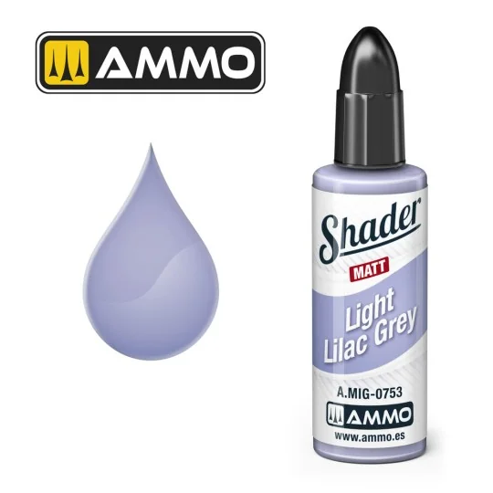 MATT SHADER Light Lilac Grey - AMMO by MIG Jimenez A.MIG-0753 MATT SHADER Light Lilac Grey - AMMO by MIG Jimenez A.MIG-0753
