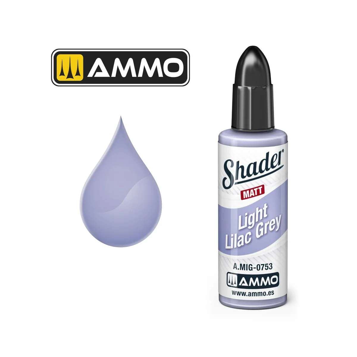 MATT SHADER Light Lilac Grey - AMMO by MIG Jimenez A.MIG-0753