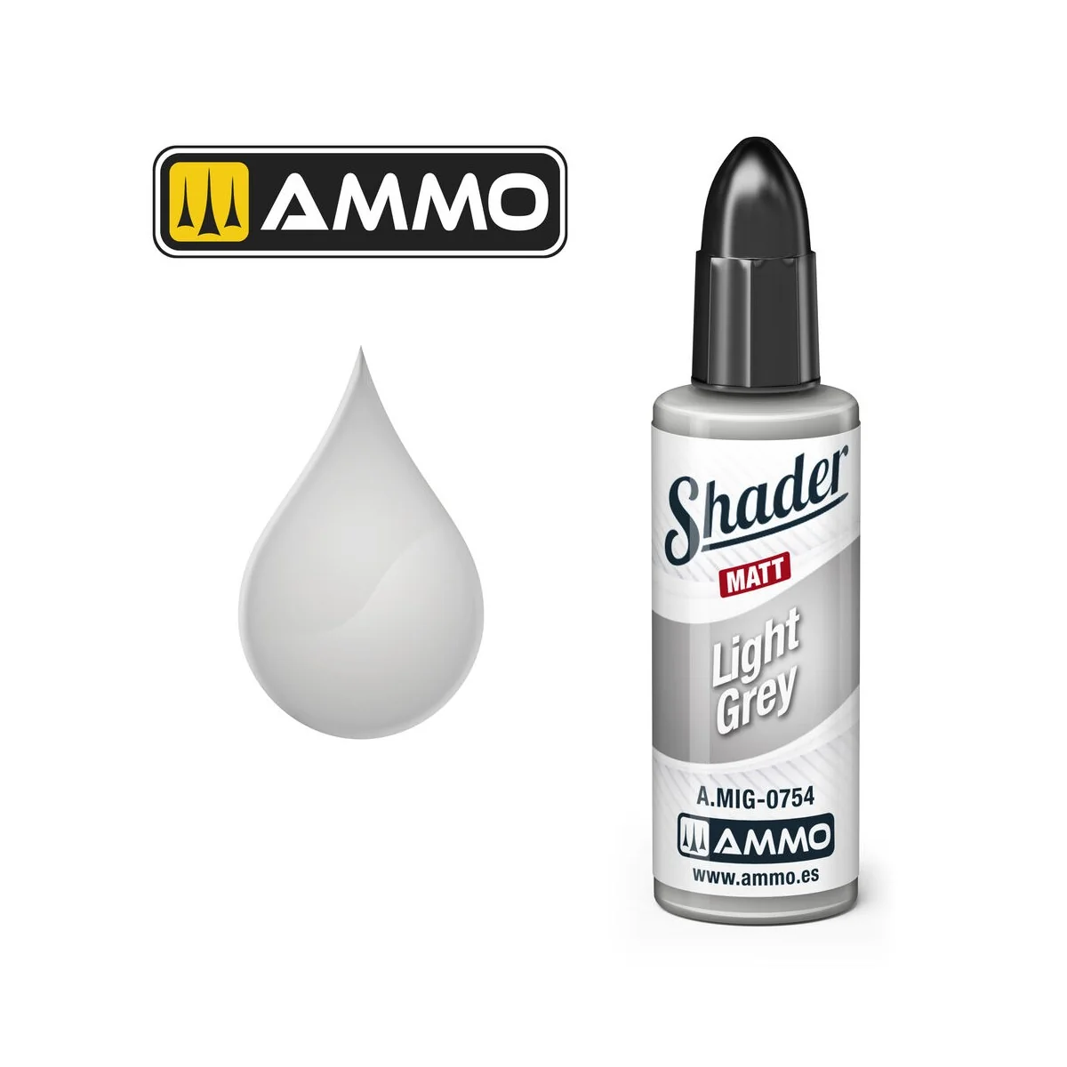 MATT SHADER Light Grey - AMMO by MIG Jimenez A.MIG-0754 MATT SHADER Light Grey - AMMO by MIG Jimenez A.MIG-0754