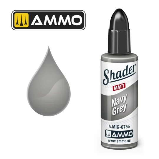 MATT SHADER Navy Grey - AMMO by MIG Jimenez A.MIG-0755 MATT SHADER Navy Grey - AMMO by MIG Jimenez A.MIG-0755