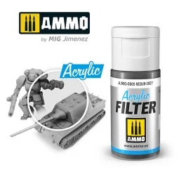ACRYLIC FILTER Medium Grey - AMMO by MIG Jimenez A.MIG-0805