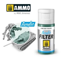 ACRYLIC FILTER Turquoise - AMMO by MIG Jimenez A.MIG-0809