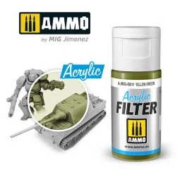 ACRYLIC FILTER Yellow Green - AMMO by MIG Jimenez A.MIG-0811