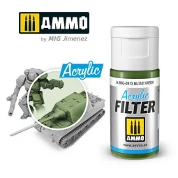 ACRYLIC FILTER Military Green - AMMO by MIG Jimenez A.MIG-0813
