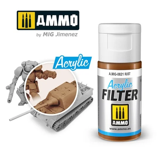 ACRYLIC FILTER Rust - AMMO by MIG Jimenez A.MIG-0821