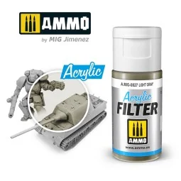 ACRYLIC FILTER Light Gray - AMMO by MIG Jimenez A.MIG-0827