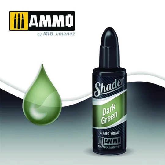 SHADER Dark Green - AMMO by MIG Jimenez A.MIG-0866