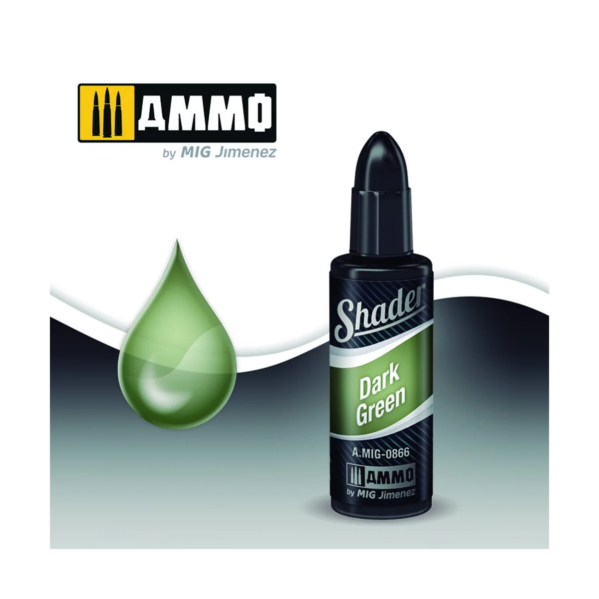 SHADER Dark Green - AMMO by MIG Jimenez A.MIG-0866 SHADER Dark Green - AMMO by MIG Jimenez A.MIG-0866