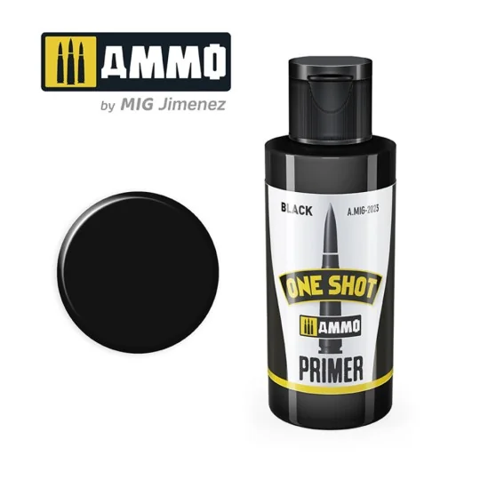 ONE SHOT PRIMER Black - AMMO by MIG Jimenez A.MIG-2023