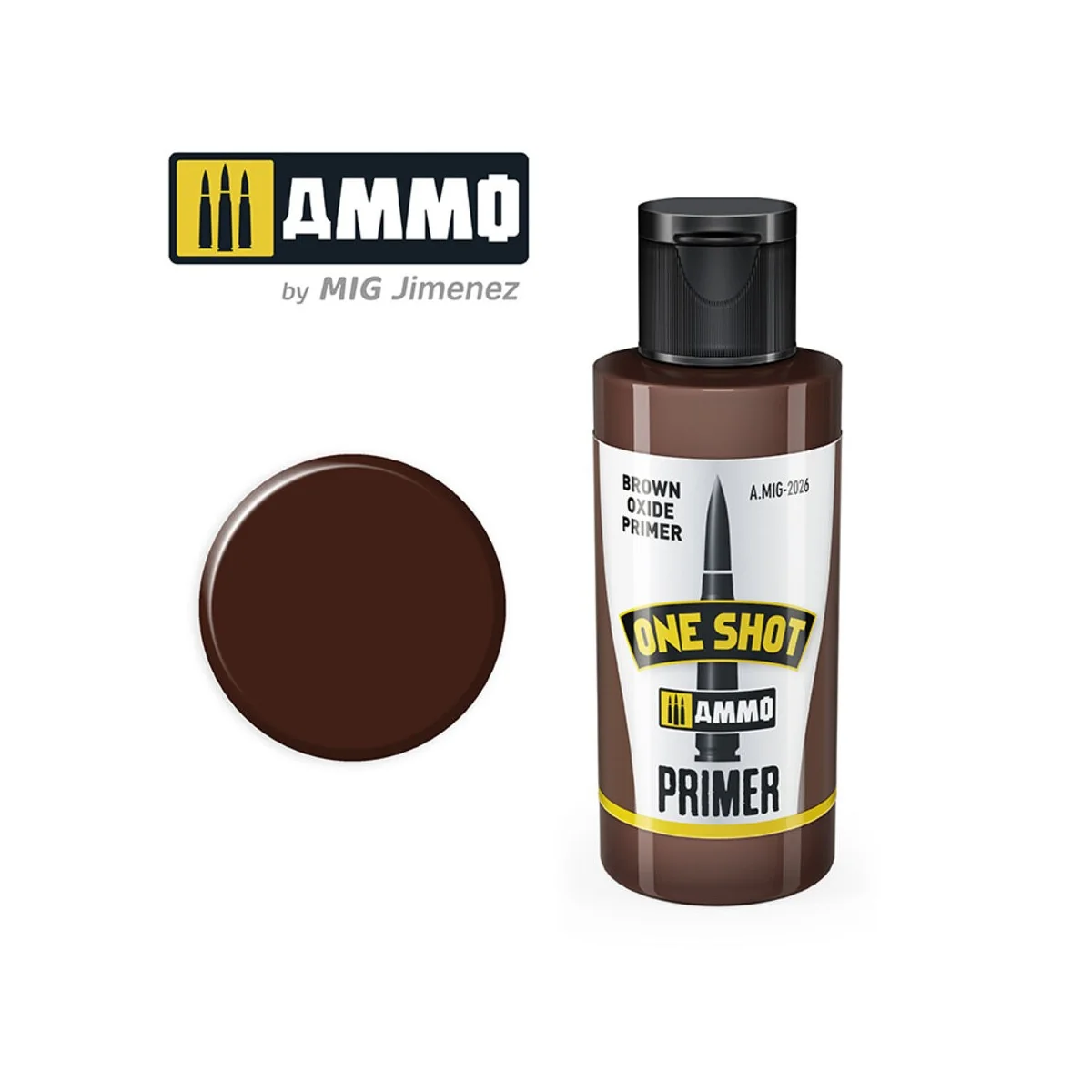 ONE SHOT PRIMER Brown Oxide Primer - AMMO by MIG Jimenez A.MIG-2026 ONE SHOT PRIMER Brown Oxide Primer - AMMO by MIG Jimenez A.MIG-2026
