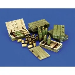 Italian 100/7 100mm Ammunition with wooden crates set-WWII, 1/35 - ...