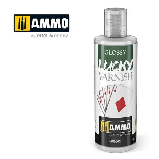 LUCKY VARNISH Glossy (60mL) - AMMO by MIG Jimenez A.MIG-2053 LUCKY VARNISH Glossy (60mL) - AMMO by MIG Jimenez A.MIG-2053