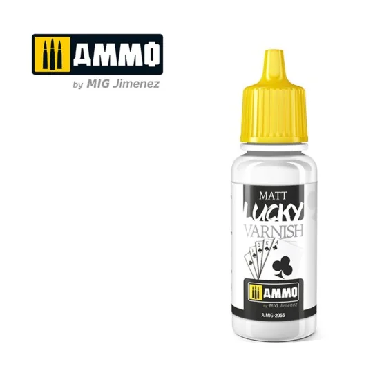 LUCKY VARNISH Matt (17mL) - AMMO by MIG Jimenez A.MIG-2055 LUCKY VARNISH Matt (17mL) - AMMO by MIG Jimenez A.MIG-2055