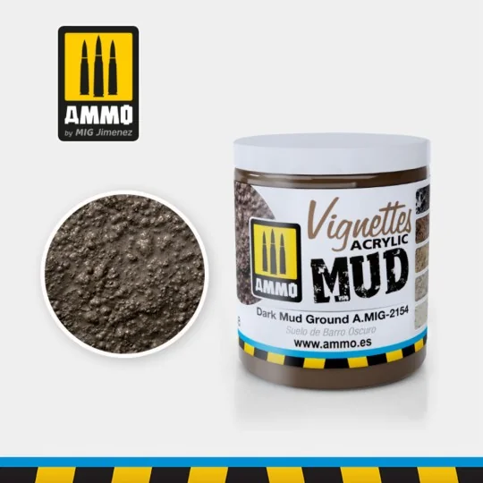 VIGNETTES Dark Mud Ground - AMMO by MIG Jimenez A.MIG-2154 VIGNETTES Dark Mud Ground - AMMO by MIG Jimenez A.MIG-2154