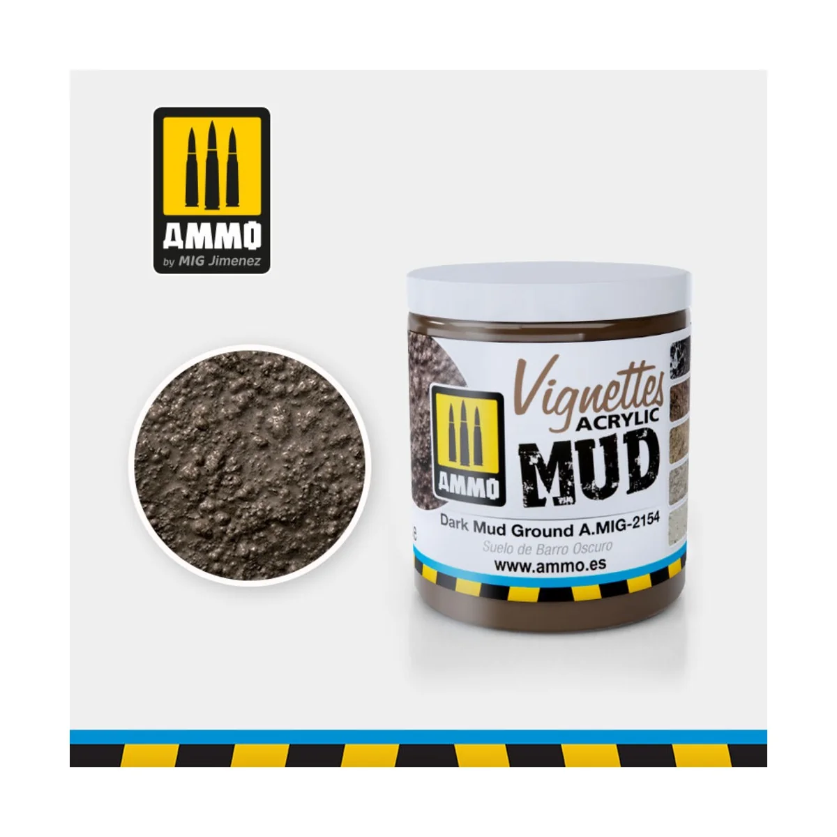 VIGNETTES Dark Mud Ground - AMMO by MIG Jimenez A.MIG-2154