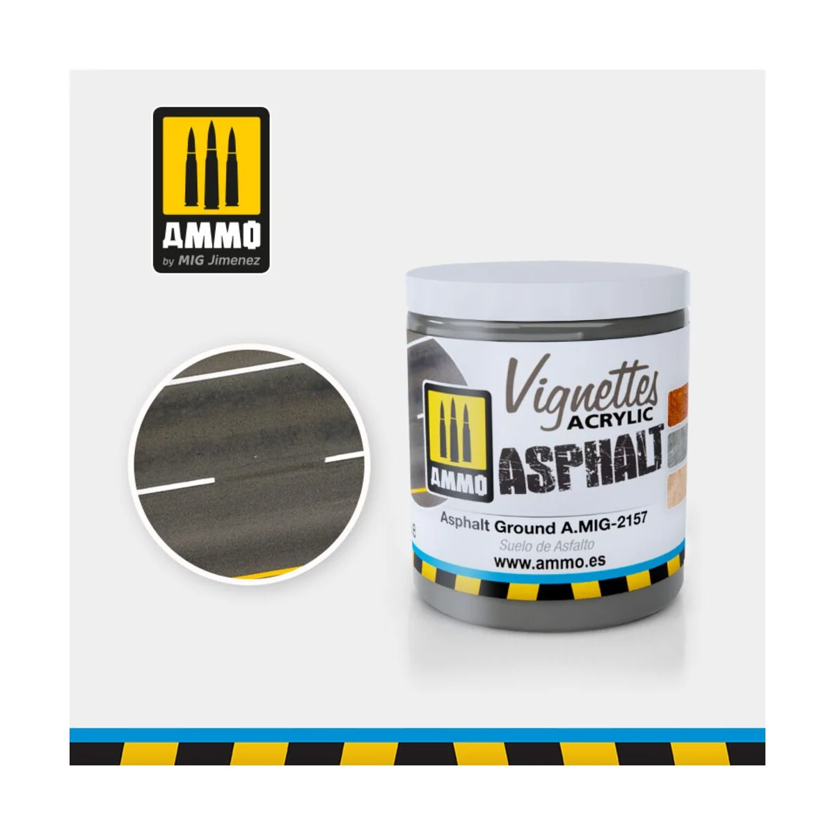 VIGNETTES Asphalt Ground - AMMO by MIG Jimenez A.MIG-2157 VIGNETTES Asphalt Ground - AMMO by MIG Jimenez A.MIG-2157