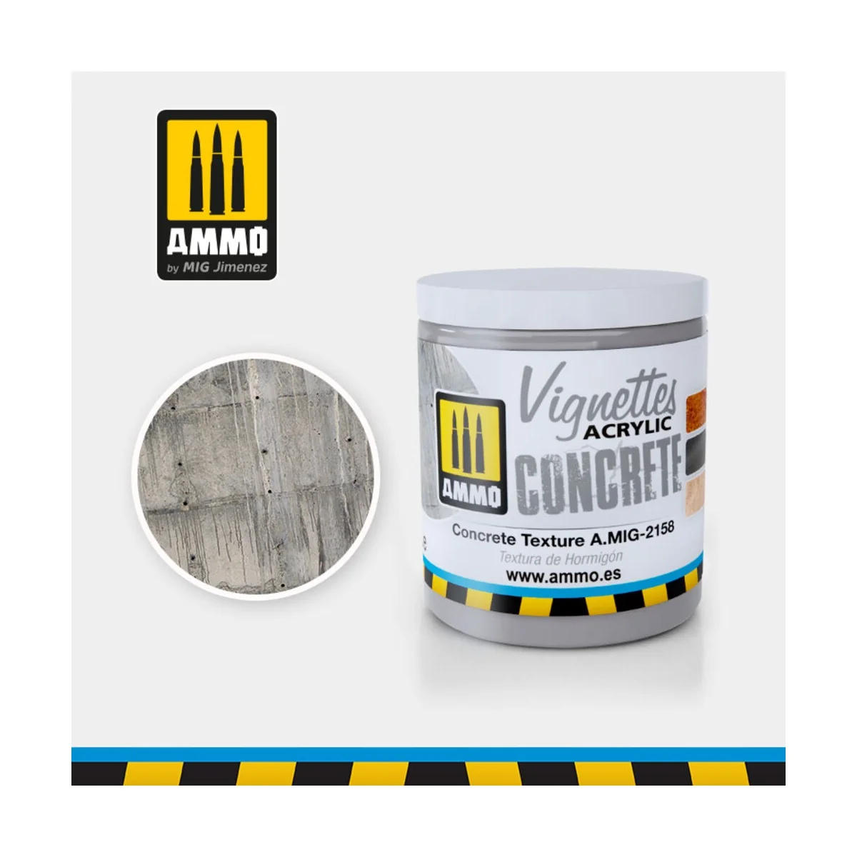 VIGNETTES Concrete Texture - AMMO by MIG Jimenez A.MIG-2158