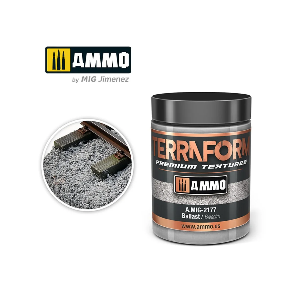 TERRAFORM Ballast - AMMO by MIG Jimenez A.MIG-2177 TERRAFORM Ballast - AMMO by MIG Jimenez A.MIG-2177