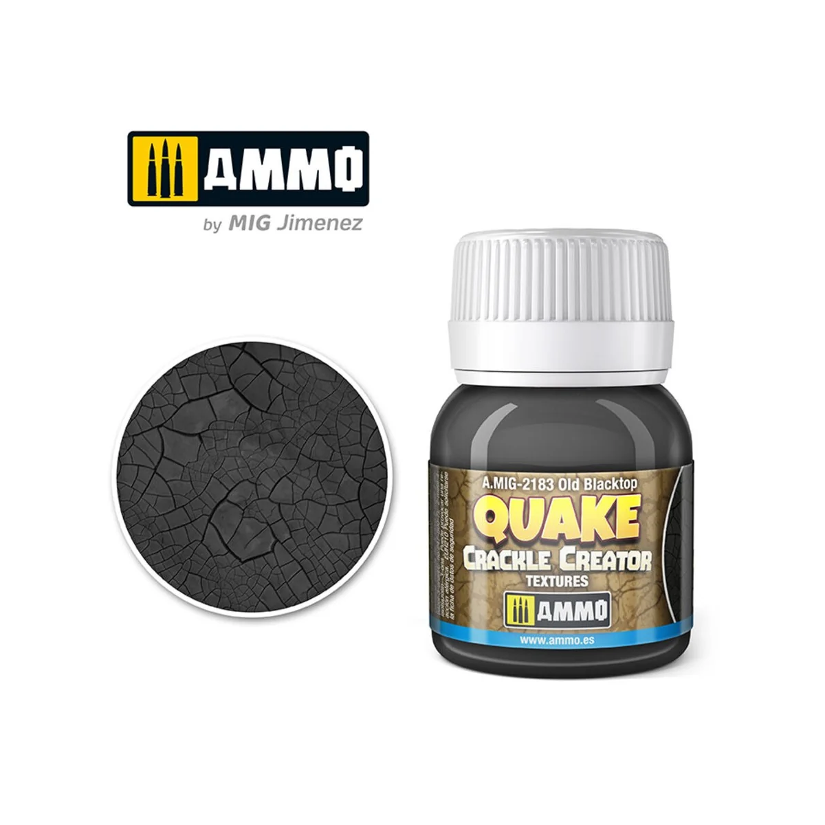 QUAKE CRACKLE CREATOR TEXTURES Old Blacktop - AMMO by MIG Jimenez A... QUAKE CRACKLE CREATOR TEXTURES Old Blacktop - AMMO by MIG Jimenez A...